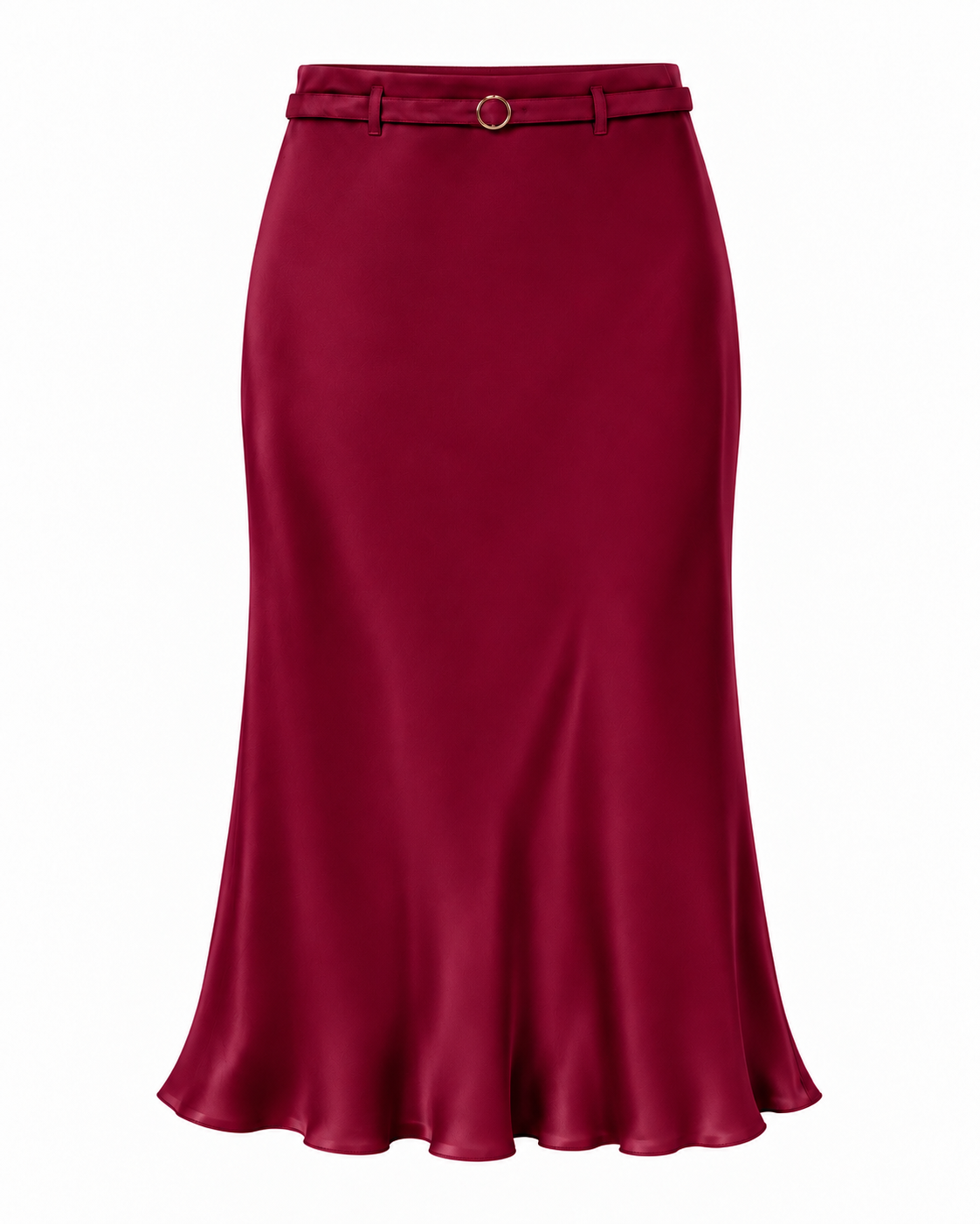 The Bias Skirt - Burgundy